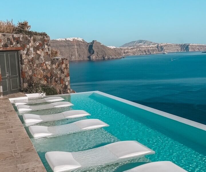 One of the most beautiful infinity pools in Santorini